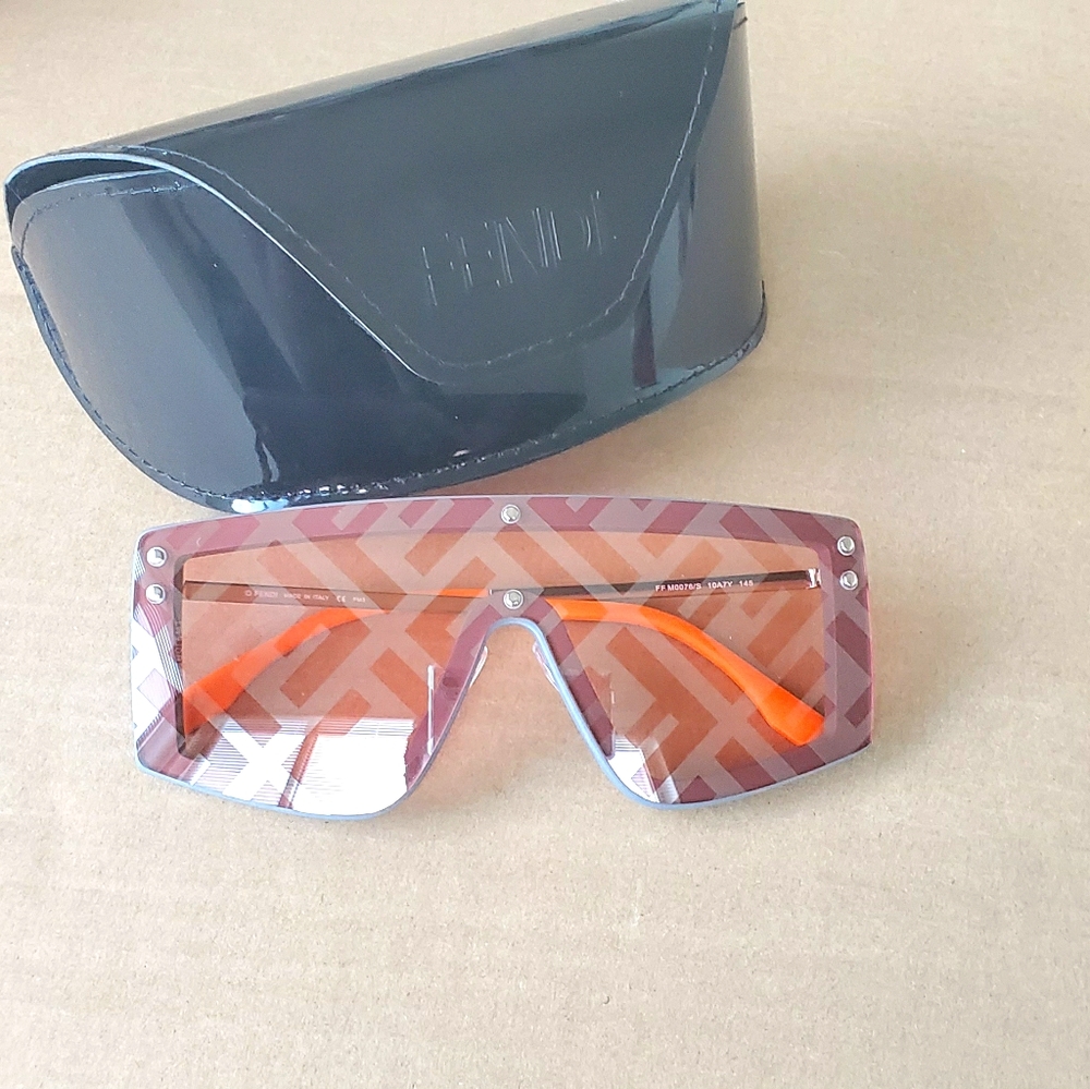 Fendi Shield Sunglasses with case